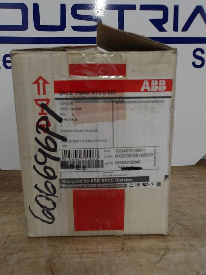 ABB SACE T3S225 60 AMP SWITCH, #641210G NIB