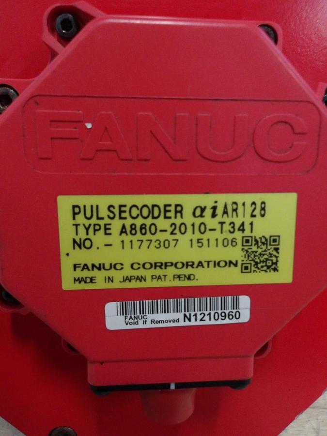 Used FANUC A06B-0247-B605 AC SERVO MOTOR, 3000 RPM, #617236G REMANUFACTURED