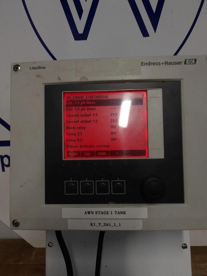 Used ENDRESS HAUSER CM442-2CN9/0 LIQUILINE FIELD CONTROLLER, #94832G USED
