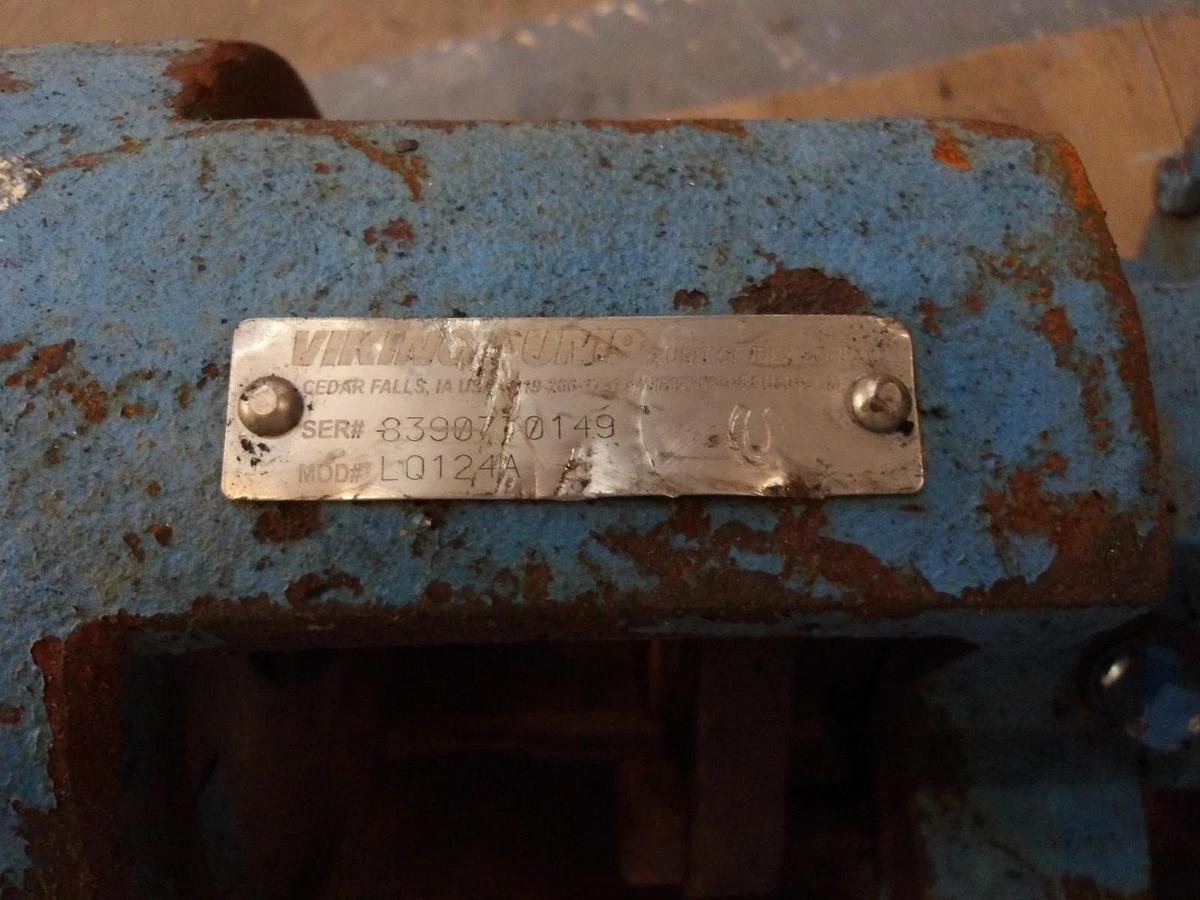 Used VIKING 4" POSITIVE DISPLACEMENT PUMP LQ124A, #861009G USED