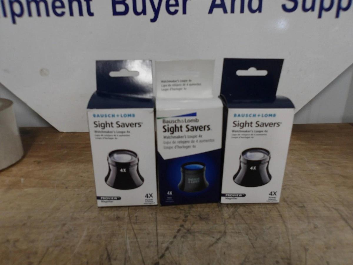 BAUSCH & LOMB 4X SIGHT SAVERS MAGNIFIER (LOT OF 3) #8131153G NIB