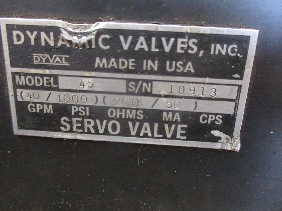 Used DYNAMIC 45 SERVO VALVE