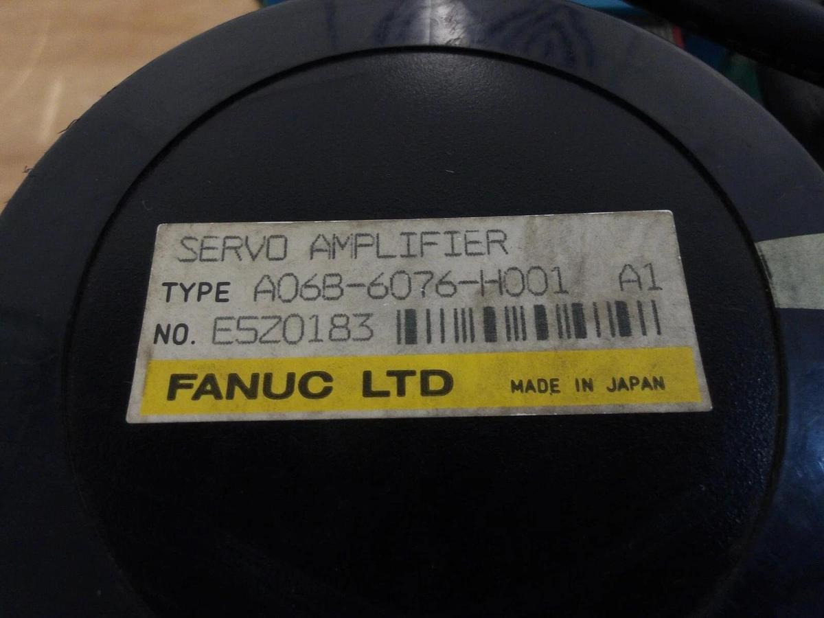 Used FANUC A06B-6076-H001 SERVO AMPLIFIER, #3211141G PARTS ONLY