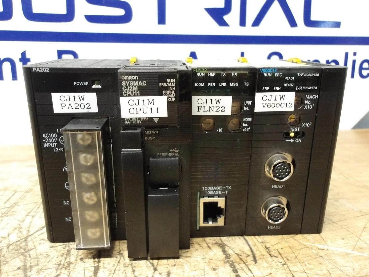 Used OMRON SYSMAC CPU CJ2M-CPU11 MODULE & CARDS, #114949G USED