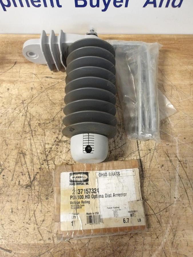 Used HUBBELL PDV HD OPTIMA ARRESTOR 2137157324 (LOT OF 2) #361045G NEW