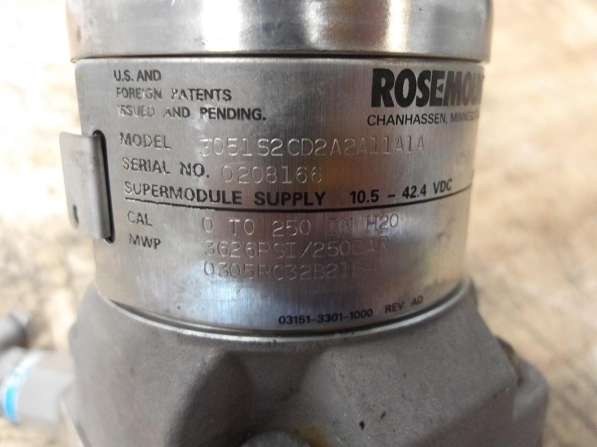 Used ROSEMOUNT 3051 PRESSURE TRANSMITTER