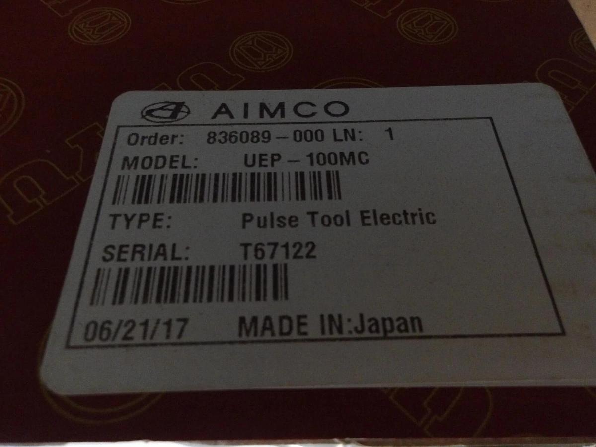 URYU EEPD-101A(F) ELECTRIC OIL PULSE TOOL DRIVER NUTRUNNER 1/2", #523931G NIB