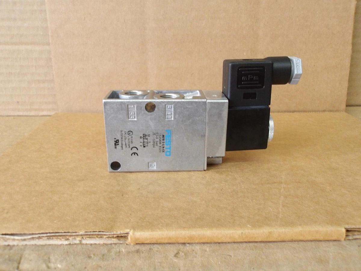 Used FESTO MFH-3-1/4EX PNEUMATIC SOLENOID VALVE, #9131121G NEW