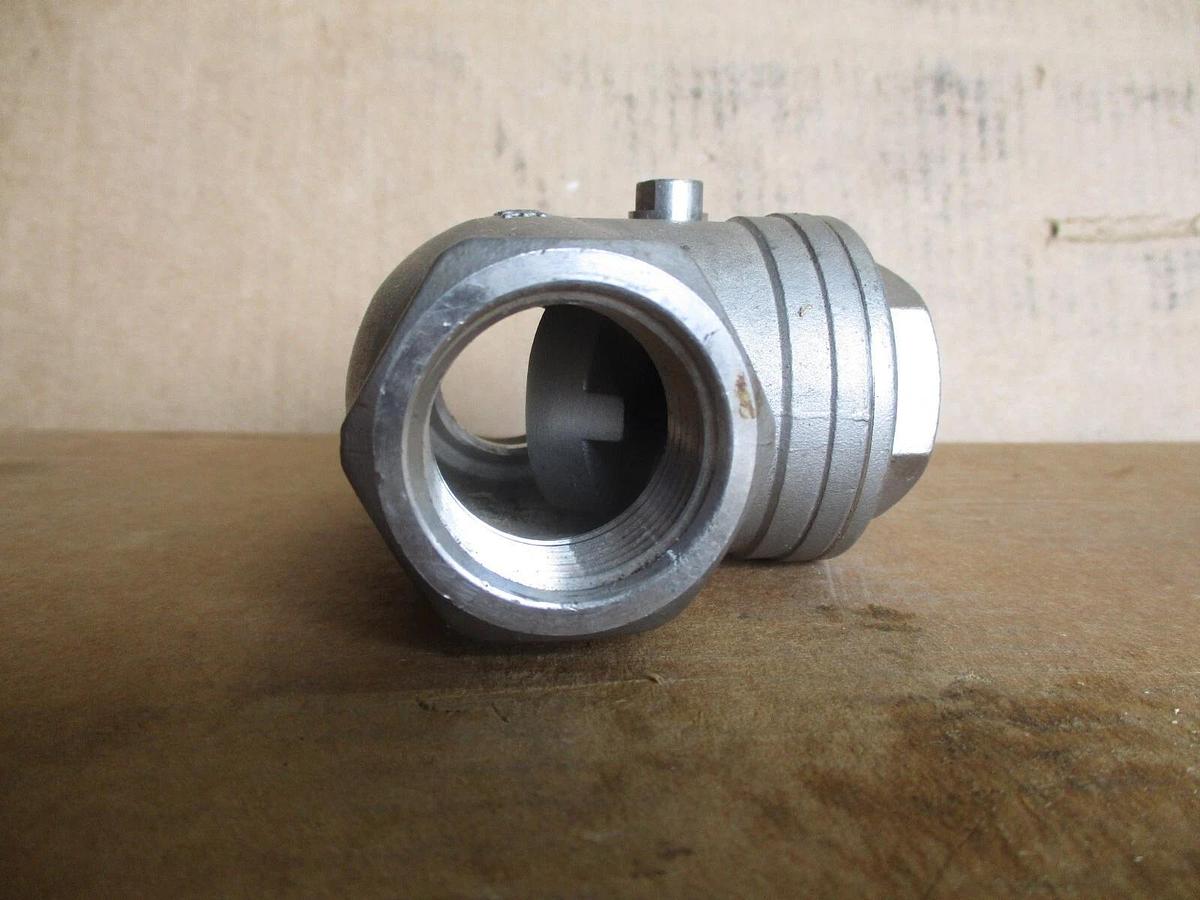 Used SHARPE 1" STAINLESS SWING CHECK VALVE, #4251245J NEW