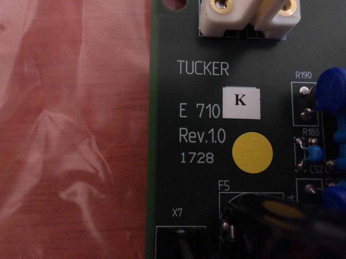 Used TUCKER E710KM CIRCUIT BOARD REV 10, #310303G NEW