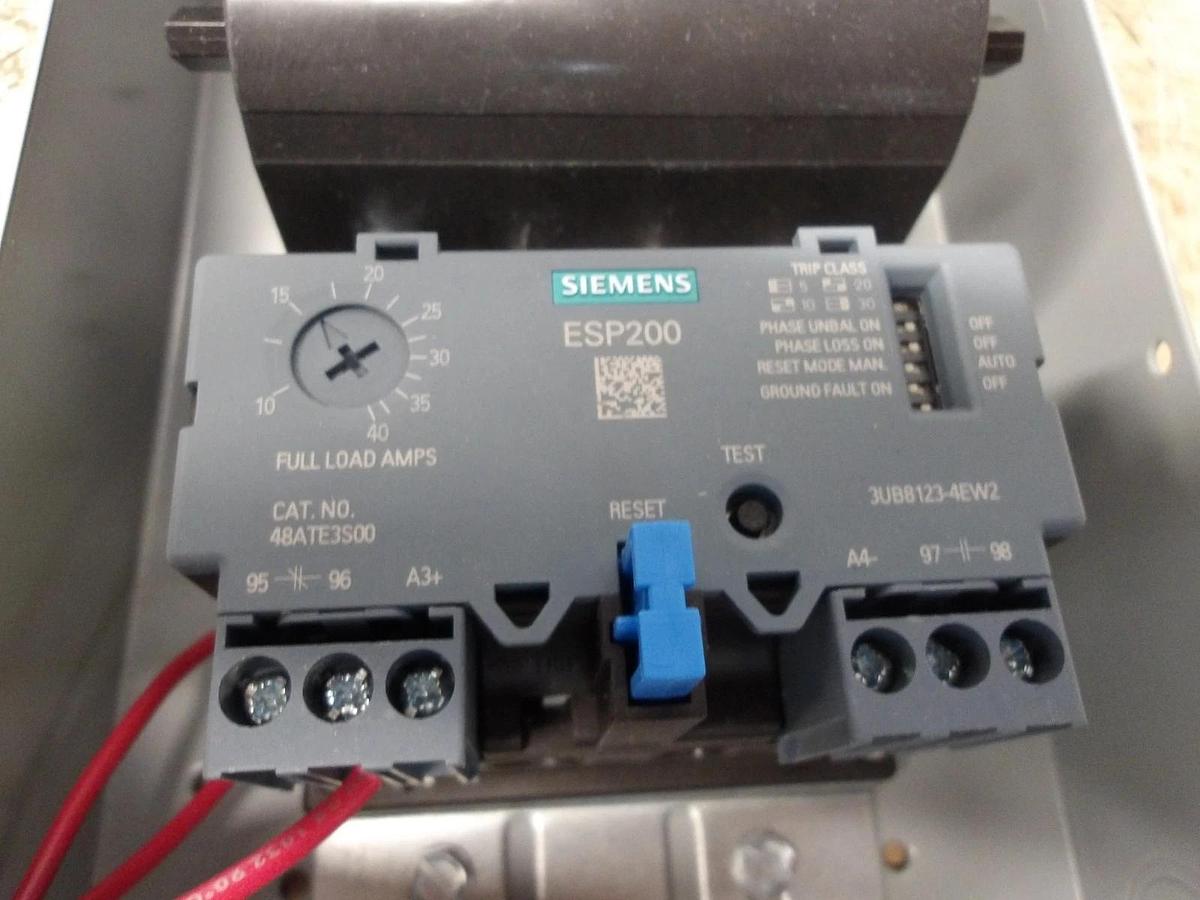 Used SIEMENS SIZE 1 N/R H/D MOTOR STARTER 7-1/2 HP, #617238G USED