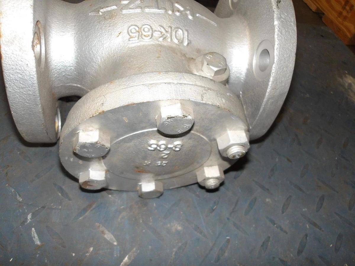Used KITZ 2-1/2" DUCTILE IRON CHECK VALVE, FLANGED, #714900G NEW