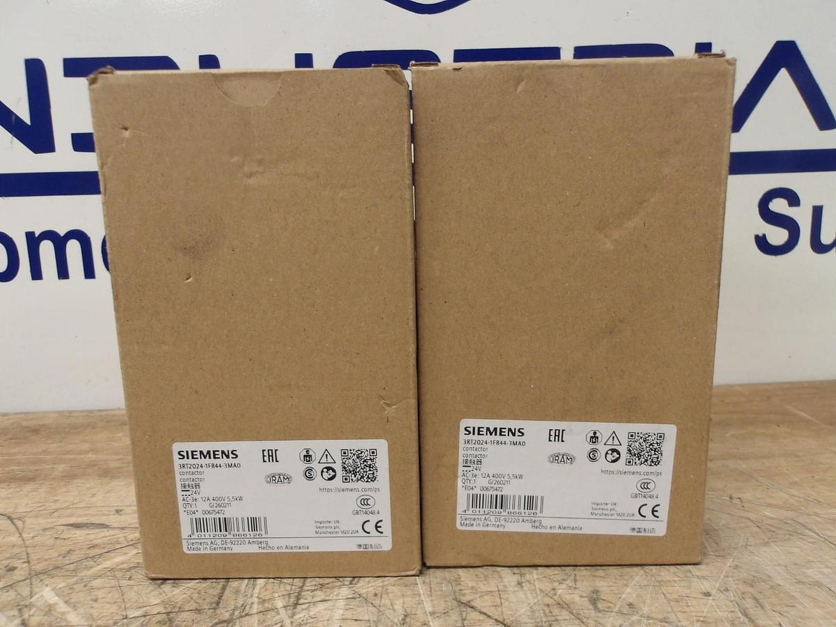 SIEMENS 12 AMP CONTACTOR, 400 V (LOT OF 2) #771025G NIB