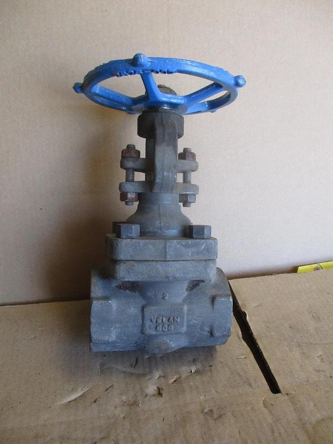 Used VELAN 2" IRON BUTT-WELD GATE VALVE, #67204J NEW (WEATHERED)