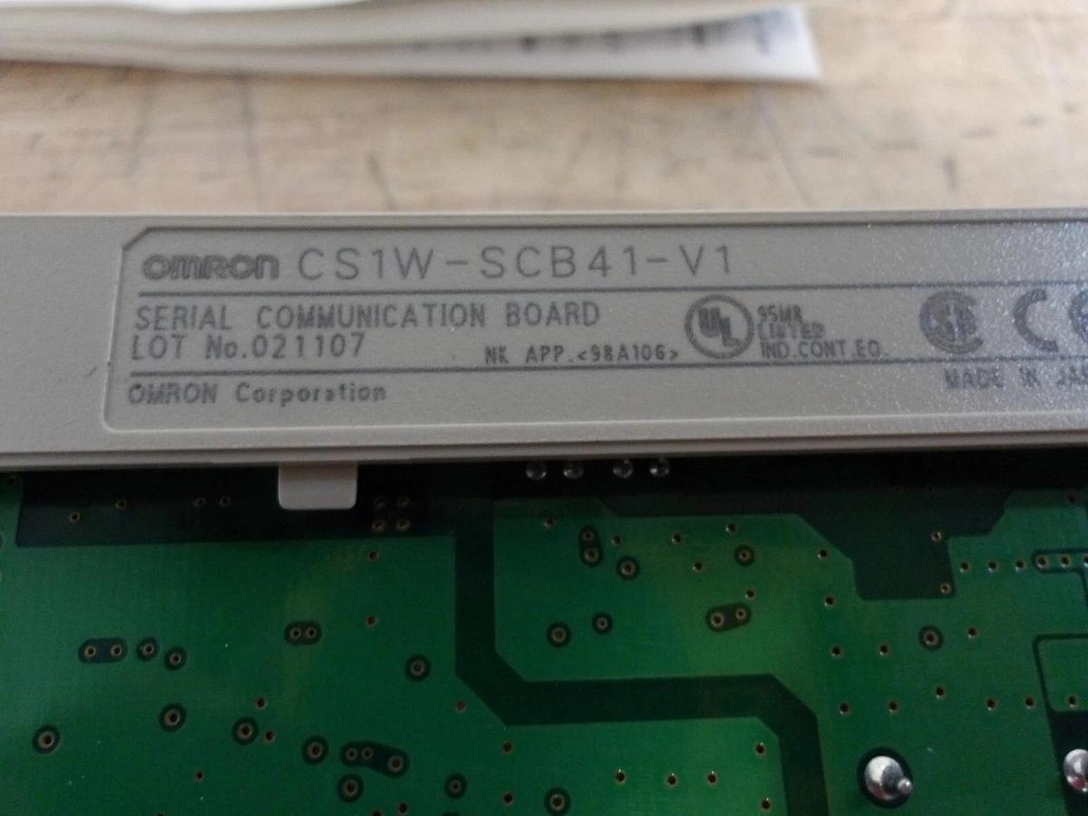 Used OMRON CS1W-SCB41-V1 SERIAL COMMUNICATIONS MODULE, #4301008G NEW