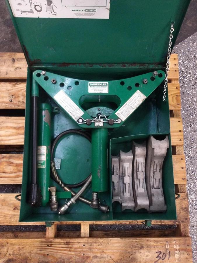 Used GREENLEE 880 LIGHT WEIGHT HYDRAULIC BENDER, #3101236G USED