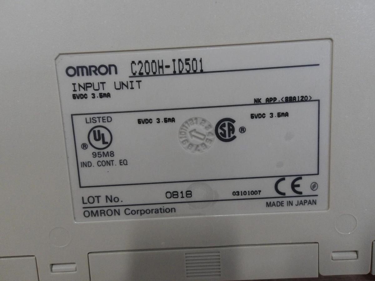 Used OMRON C200H-ID501 INPUT UNIT, #2241055G NEW