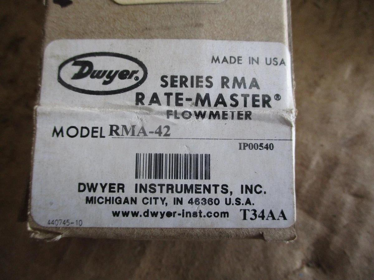 DWYER 64RMA-42 FLOWMETER, #681031J NIB