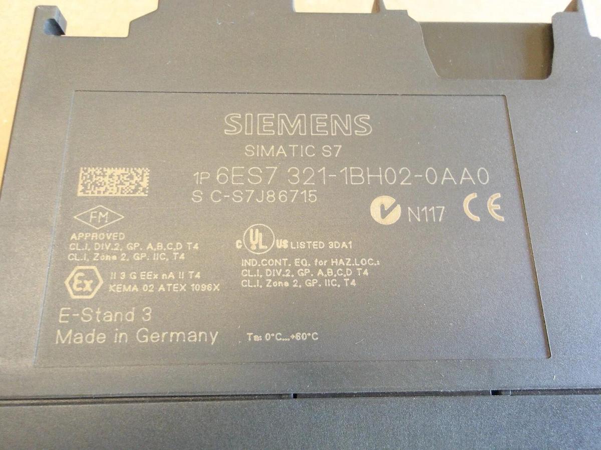 Used SIEMENS 6ES7 SIMATIC S7 INPUT MODEUL (LOT OF 10), #423256G USED