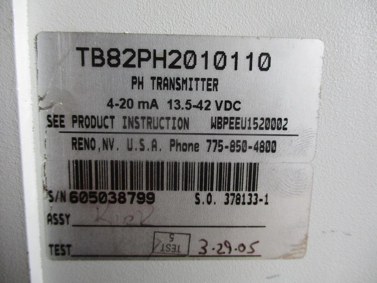 Used ABB TB82 PH TRANSMITTER, #4181226J USED