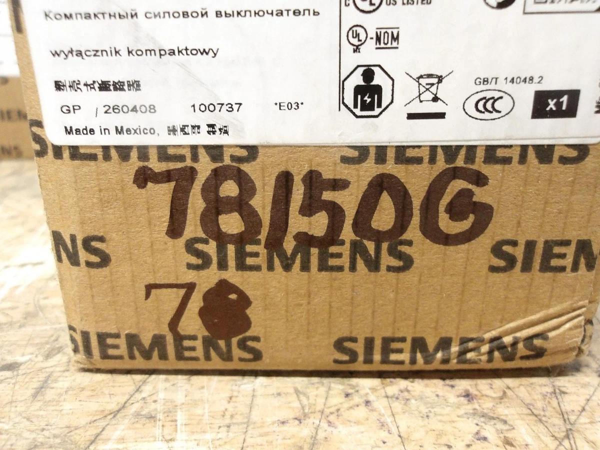 SIEMENS 20 AMP BREAKER 240-480/600 V, #78150G NIB