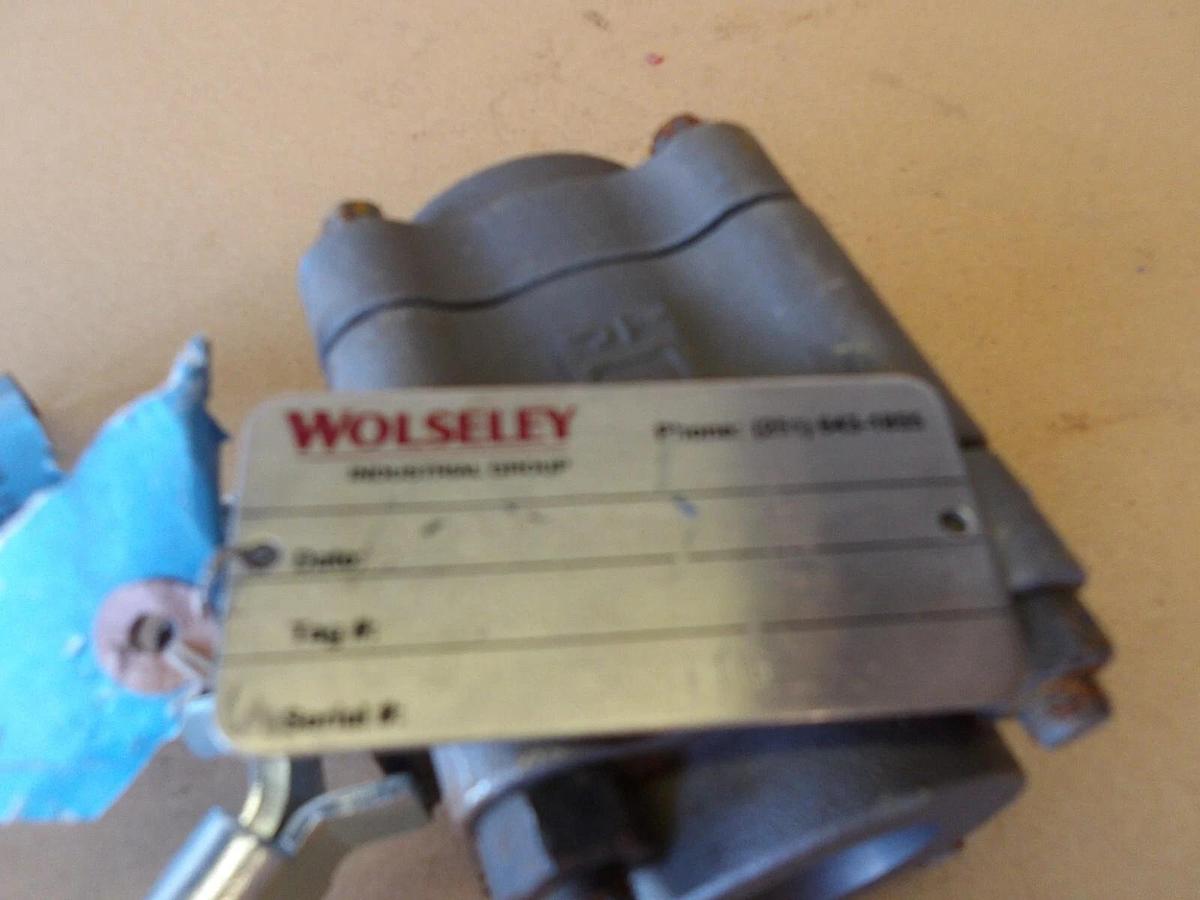 Used JAMESBURY 1" STEEL BALL VALVE, #6101020G NEW