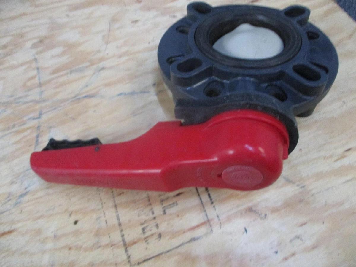 Used ASAHI 4" PVC BUTTERFLY VALVE, #1171000J USED