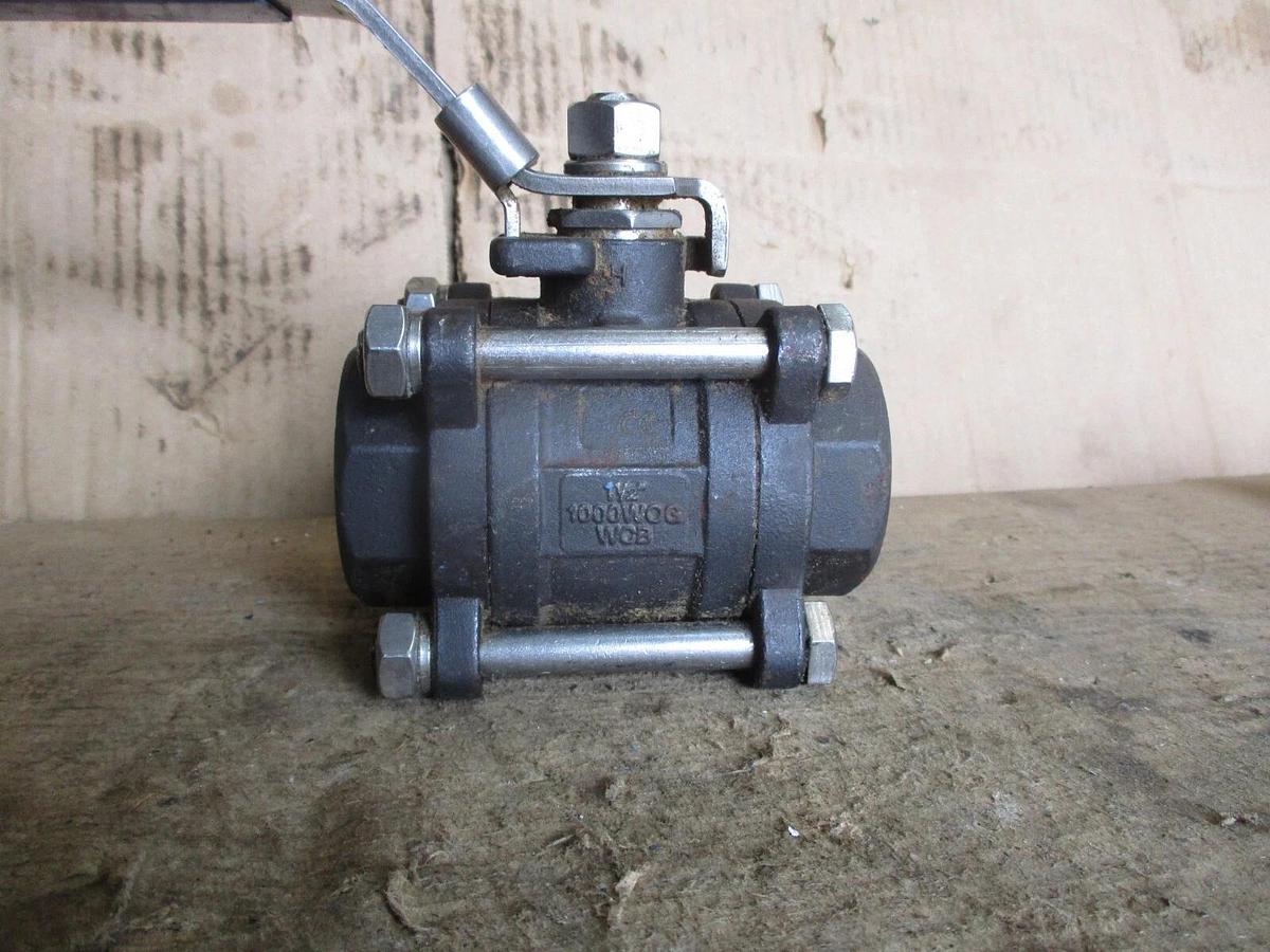 Used OVC 1-1/2" STEEL BALL VALVE (SOCKET WELD) #78224J NEW