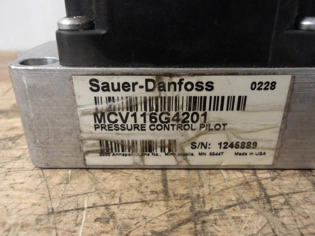 Used SAUER-DANFOSS MCV116G4201 PRESSURE CONTROL VALVE, #825146G USED