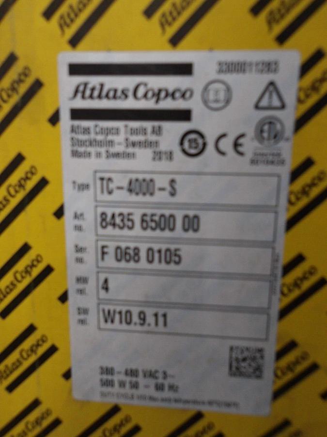 ATLAS COPCO POWER MACS TC-4000-S NUTRUNNER CONTROLLER, #326 NIB