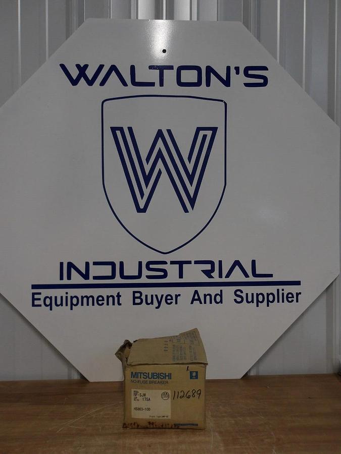 MITSUBISHI 175 AMP NO FUSE BREAKER NF-SJW, #224935G NIB