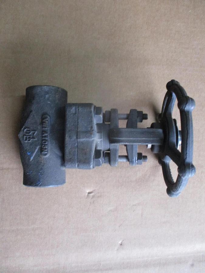 Used OMB 1" FORGED STEEL GATE VALVE (THREADED) #419755J NEW