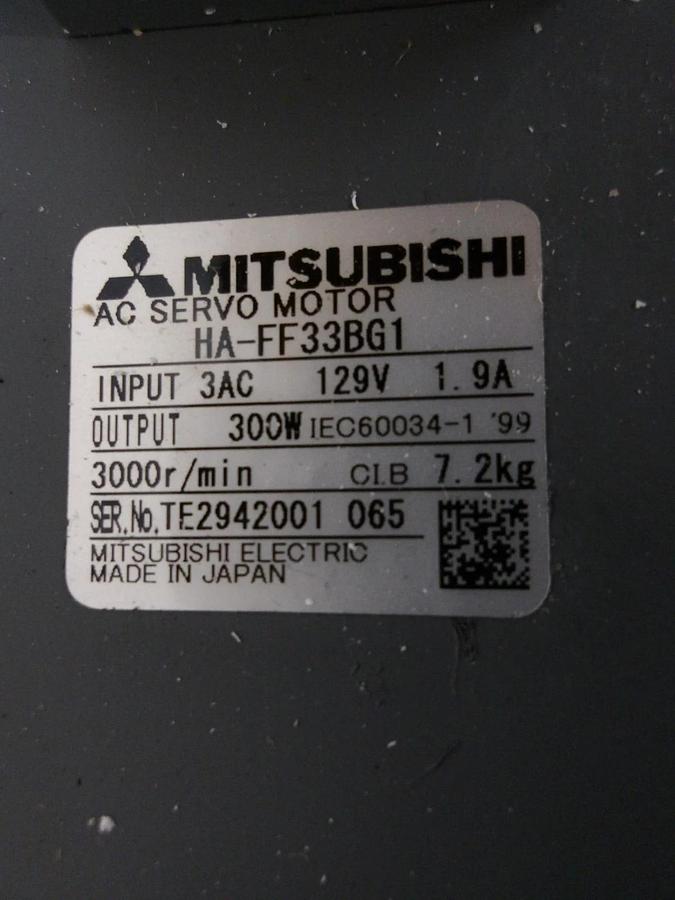 MITSUBISHI HA-FF33BG1 SERVO MOTOR, RATIO 1:30, #527247G NIB