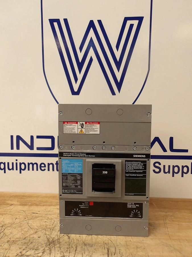 Used SIEMENS 350 AMP BREAKER 600/250 VDC, #714215G PARTS ONLY