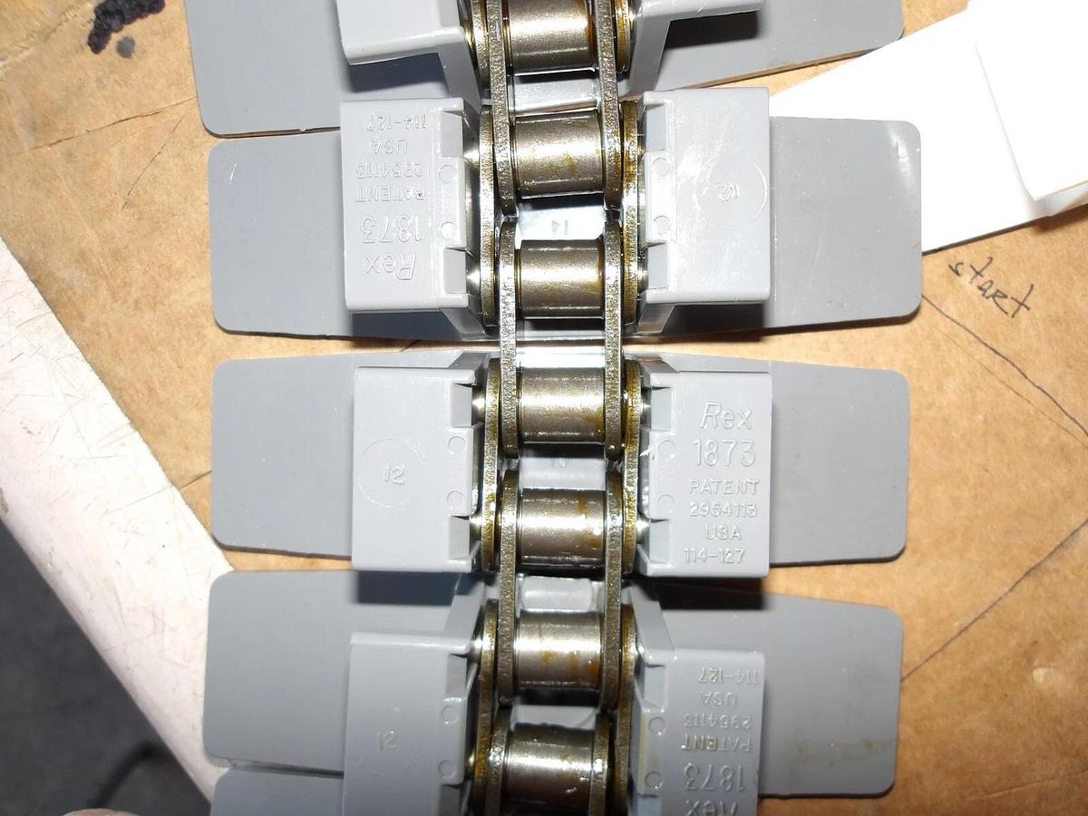 REXNORD D1873TK4.5 TABLE TOP CHAIN 10' X 4-1/2", #827850G NIB