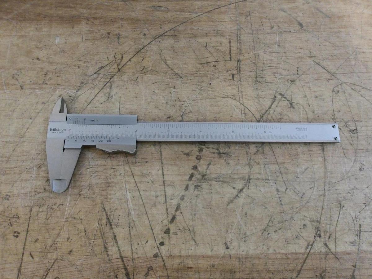 Used MITUTOYO 6" SLIDE CALIPER, #814906G USED