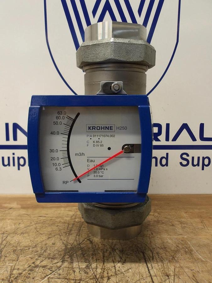 KROHNE 2-1/2" S/S FLOW METER H250/RR/M9/ESK, #212300G NIB