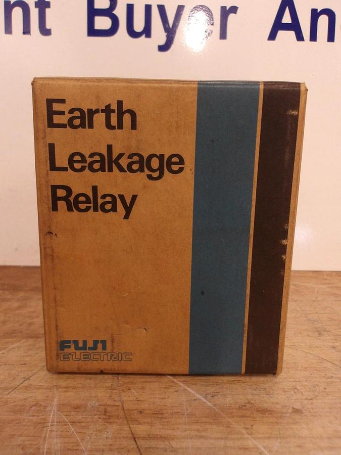 FUJI EARTH BRR29N-01S LEAKAGE RELAY, #521241G NIB