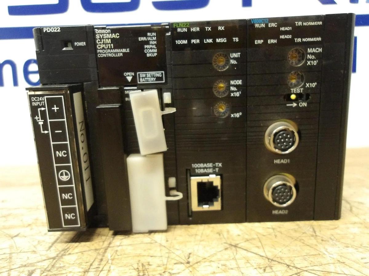 Used OMRON CPU CJ1M-CPU11 & CARDS, #1141015G USED