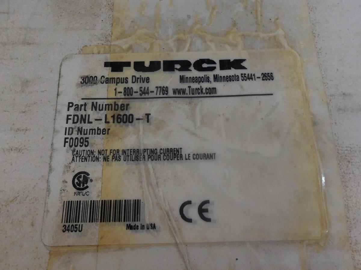 TURCK FDNL-L1600-T DEVICENET FIELDBUS MODULE, 16 IN STATION, #424918G NIB