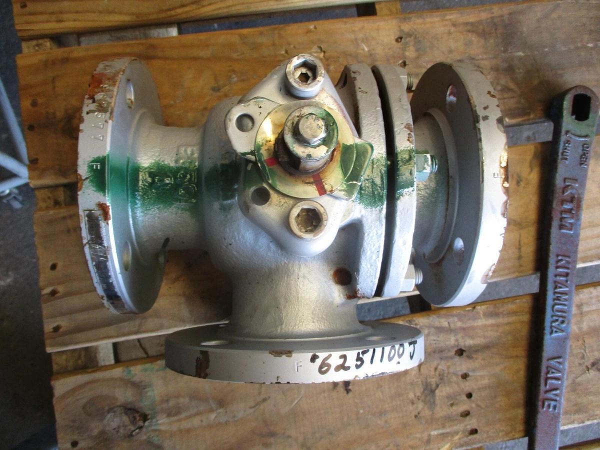 Used KTM 3" STEEL 3-WAY BALL VALVE, #6251100J NEW