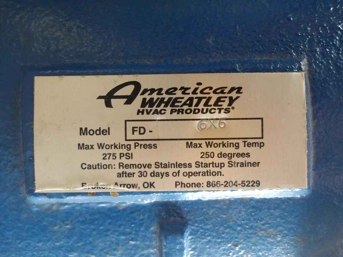 Used AMERICAN WHEATLEY HVAC ANGLE STRAINER, #6191048G NEW