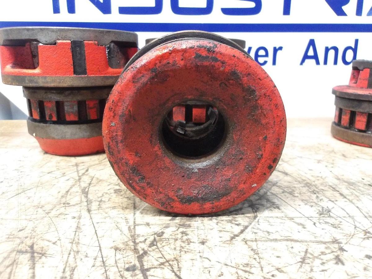 Used RIDGID PIPE DIES 2"-1-1/4"-1"-3/4"-1/2" (ASSORTED LOT OF 5) #310936G USED