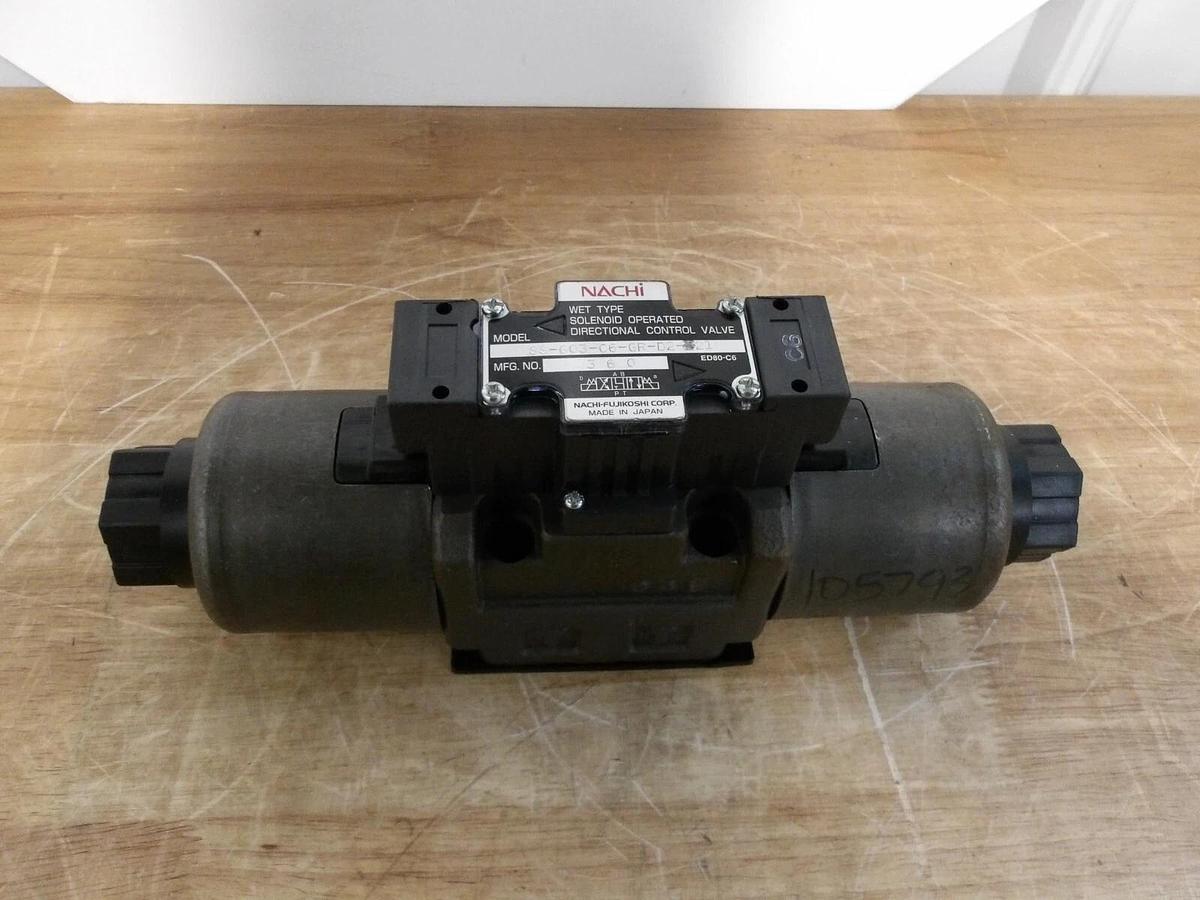 Used NACHI SS-G03-06-GR-02-21 HYDRAULIC SOLENOID DIRECTIONAL VALVE, #36143G NEW