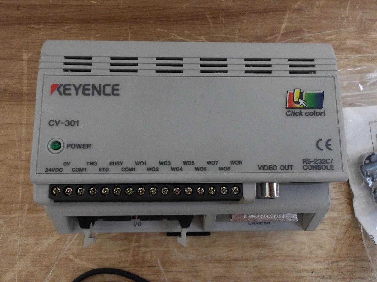 Used KEYENCE CV-301 CONTROL UNIT, #3131113G NEW