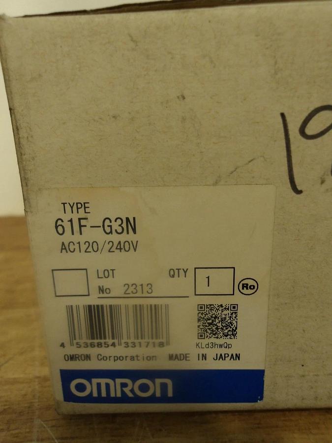 OMRON 61F-G3N FLOAT-LESS LEVEL SWITCH, #424936G NIB