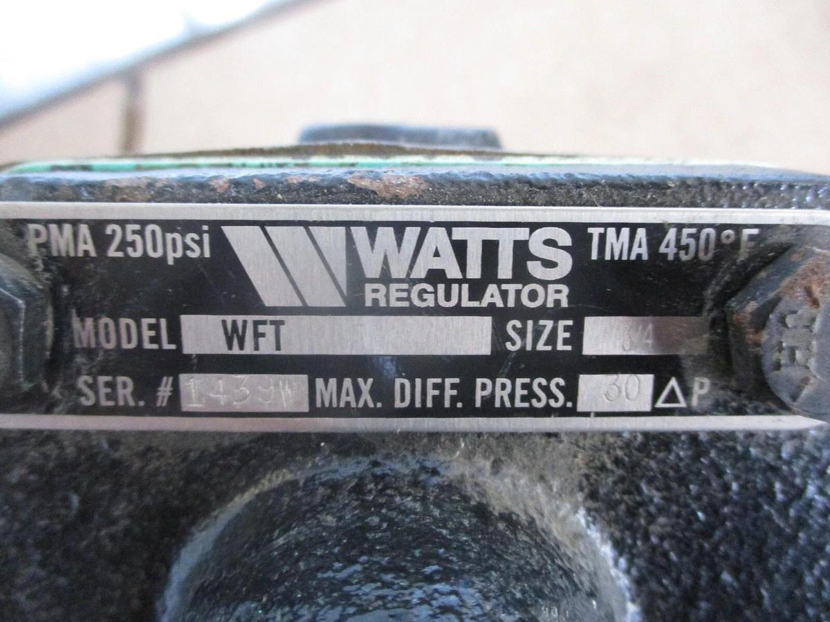 Used WATTS REGULATOR WFT 3/4" FLOAT & THERMOSTATIC STEAM TRAP, #115135J NEW