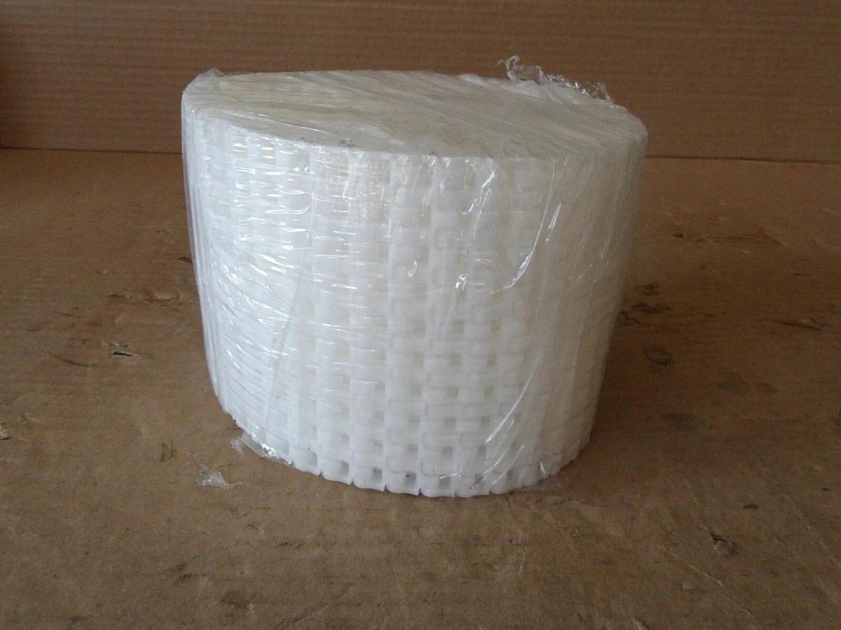 Used HABASIT AMERICA SM605 SMOOTH MESH CONVEYOR BELT 10' X 5", #826213G NEW