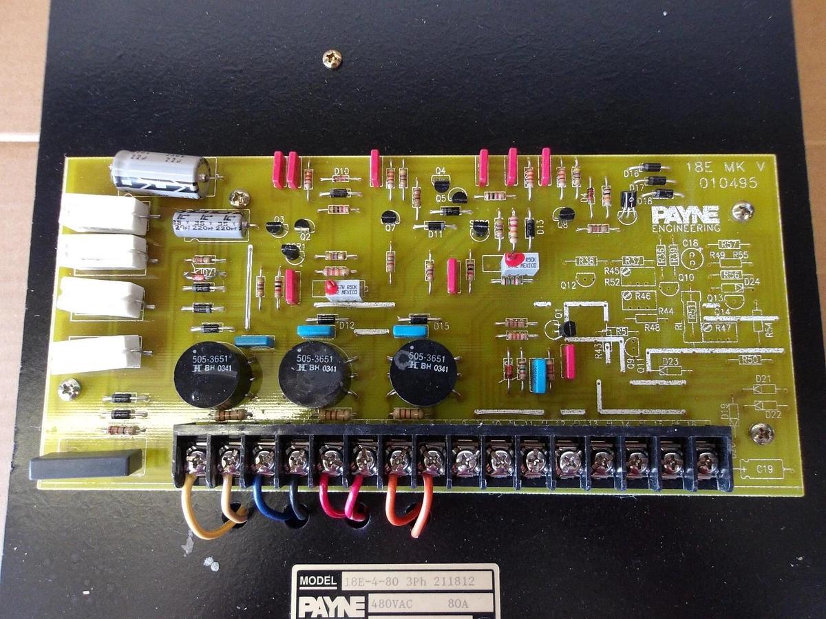 Used PAYNE ENGINEERING 18E-4-80 SOLID STATE POWER CONTROL 80 AMP, #1071027G NEW
