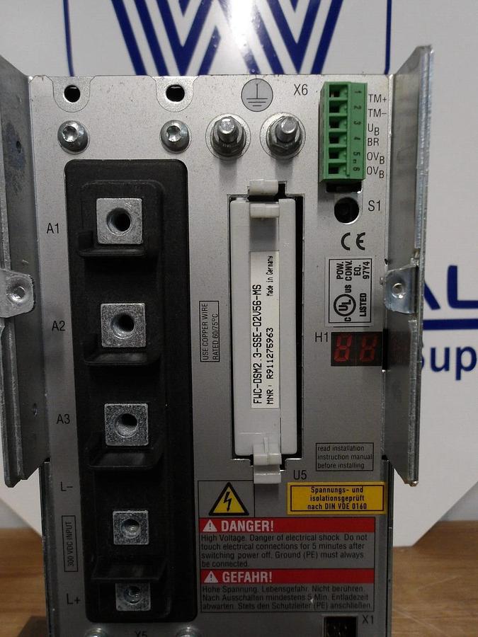 Used REXROTH INDRAMAT DDS02.2-W200-BE32-01-FW SERVO DRIVE CONTROLLER, #218300G NEW